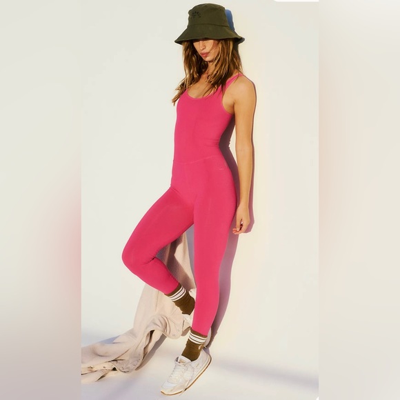 Free People Good Karma Onesie in “Berry” Size XS/S NWOT $98 - Picture 2 of 10